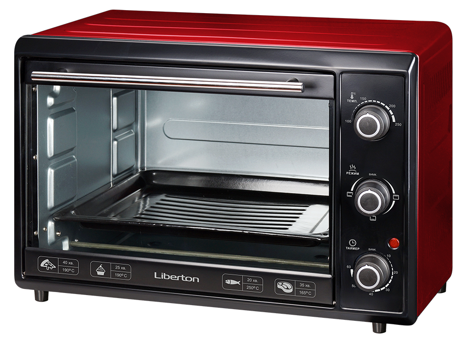Электрическая печь Liberton LEO-400 выпечка гриль 40 л 2000W 3 режима нагрева электродуховка настольная 
Электрическая печь Liberton LEO-400 выпечка гриль 40 л 2000W 3 режима нагрева электродуховка настольная