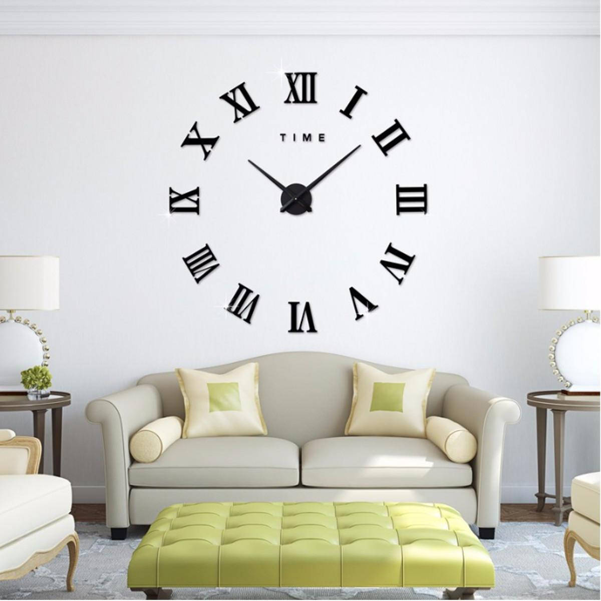 Большие Дизайнерские настенные 3Д часы 3D DIY Clock от 70 до 150см 003B (Римские цифры) Черные
Большие Дизайнерские настенные 3Д часы 3D DIY Clock от 70 до 150см 003B (Римские цифры) Черные
