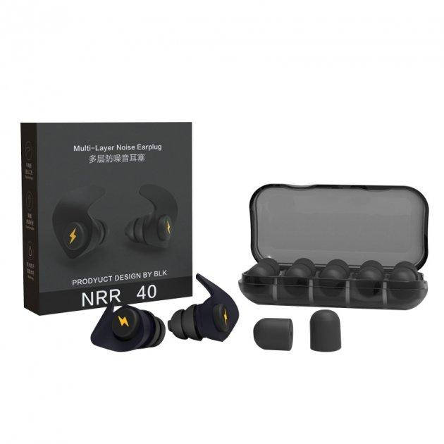 Беруши противошумные iMeBoBo Multi-Layer Черные + 5 пар вкладышей
Беруши противошумные iMeBoBo Multi-Layer Черные + 5 пар вкладышей