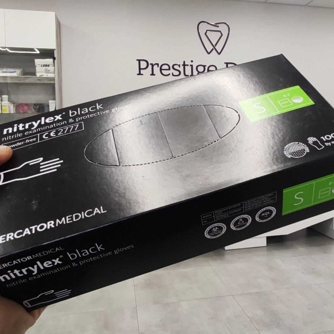 Чорні рукавички нітрилові Mercator Medical Nitrylex black PF Complete 100 шт S,M,L,Xl, Черный
Чорні рукавички нітрилові Mercator Medical Nitrylex black PF Complete 100 шт S,M,L,Xl, Черный