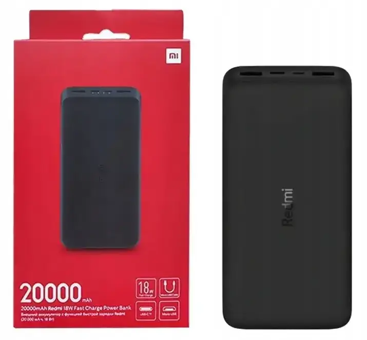 Повербанк Xiaomi Redmi Power Bank 20000mAh 2xUSB QC3.0 18W PB200LZM Black (VXN4304GL)
Повербанк Xiaomi Redmi Power Bank 20000mAh 2xUSB QC3.0 18W PB200LZM Black (VXN4304GL)