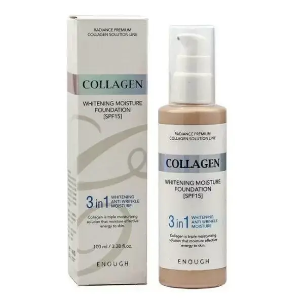 Тональный крем с коллагеном 3 в 1 Enough Collagen Whitening Moisture Foundation SPF15, 100ml(N21)
Тональный крем с коллагеном 3 в 1 Enough Collagen Whitening Moisture Foundation SPF15, 100ml(N21)