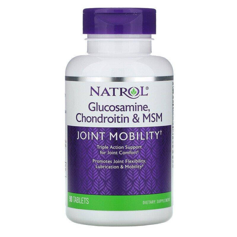 Глюкозамин, хондроитин и МСМ, Natrol "Glucosamine Chondroitin MSM" хондропротектор для суставов (90 таблеток)
Глюкозамин, хондроитин и МСМ, Natrol "Glucosamine Chondroitin MSM" хондропротектор для суставов (90 таблеток)