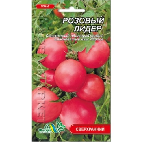 Томат Розовый лидер, круглый скороспелый, низкий, сладкий, семена 0.1 г 
Томат Розовый лидер, круглый скороспелый, низкий, сладкий, семена 0.1 г