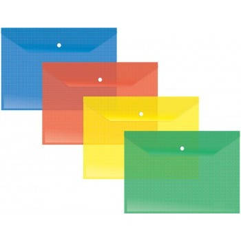 Папка-конверт на кнопке пластиковая А4 Economix E38301 
Папка-конверт на кнопке пластиковая А4 Economix E38301