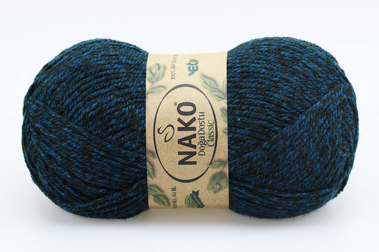Nako Doga Dostu Classic, Петроль меланж №40085, Синий
Nako Doga Dostu Classic, Петроль меланж №40085, Синий