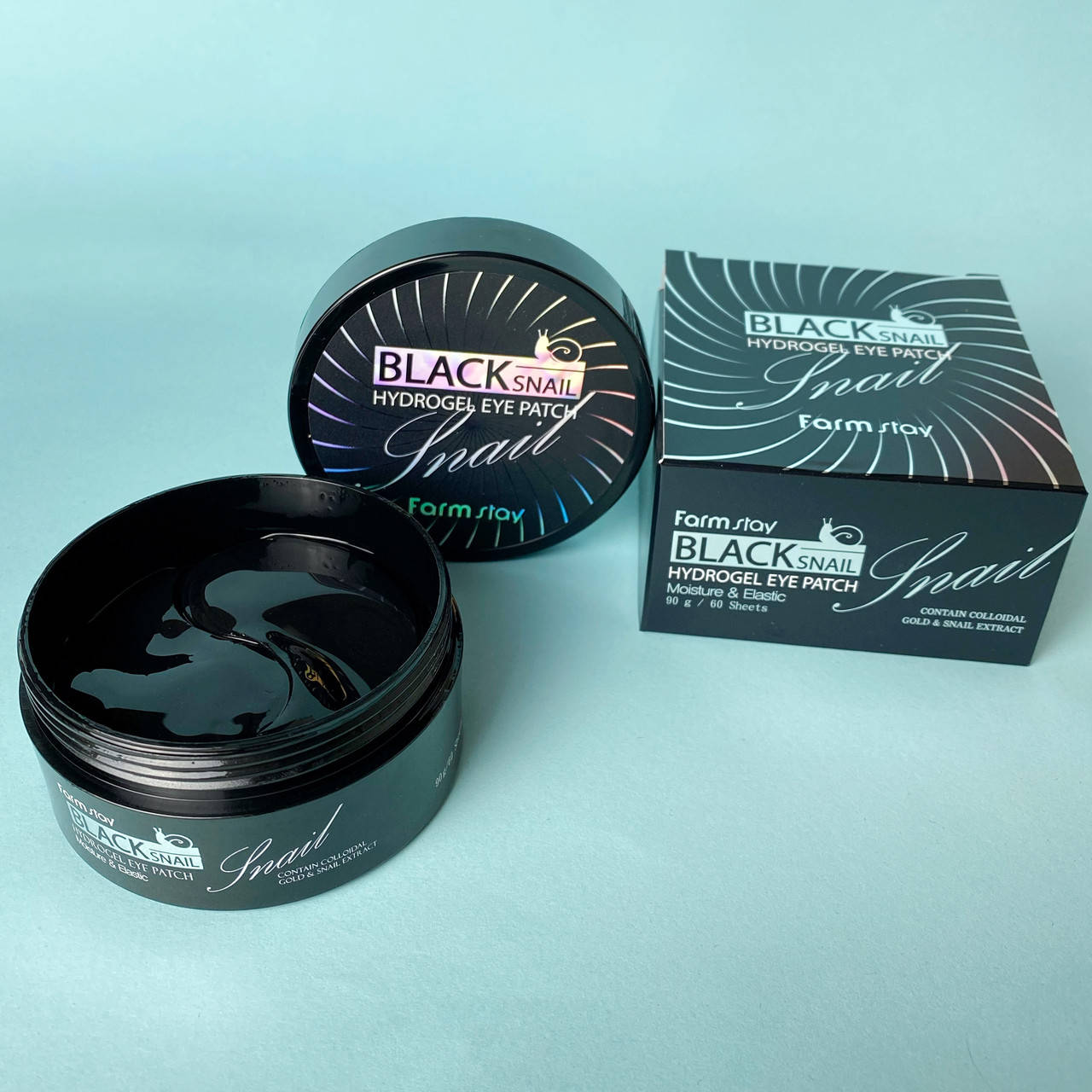 Гидрогелевые патчи с муцином черной улитки FarmStay Black Snail Hydrogel Eye Patch 60 шт (30 пар)
Гидрогелевые патчи с муцином черной улитки FarmStay Black Snail Hydrogel Eye Patch 60 шт (30 пар)