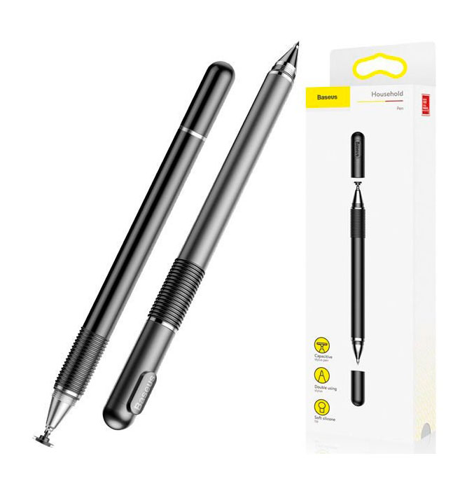 2 в 1 Стилус - Ручка Baseus Household Pen Черный, для телефона планшета сенсорного экрана, рисования
2 в 1 Стилус - Ручка Baseus Household Pen Черный, для телефона планшета сенсорного экрана, рисования