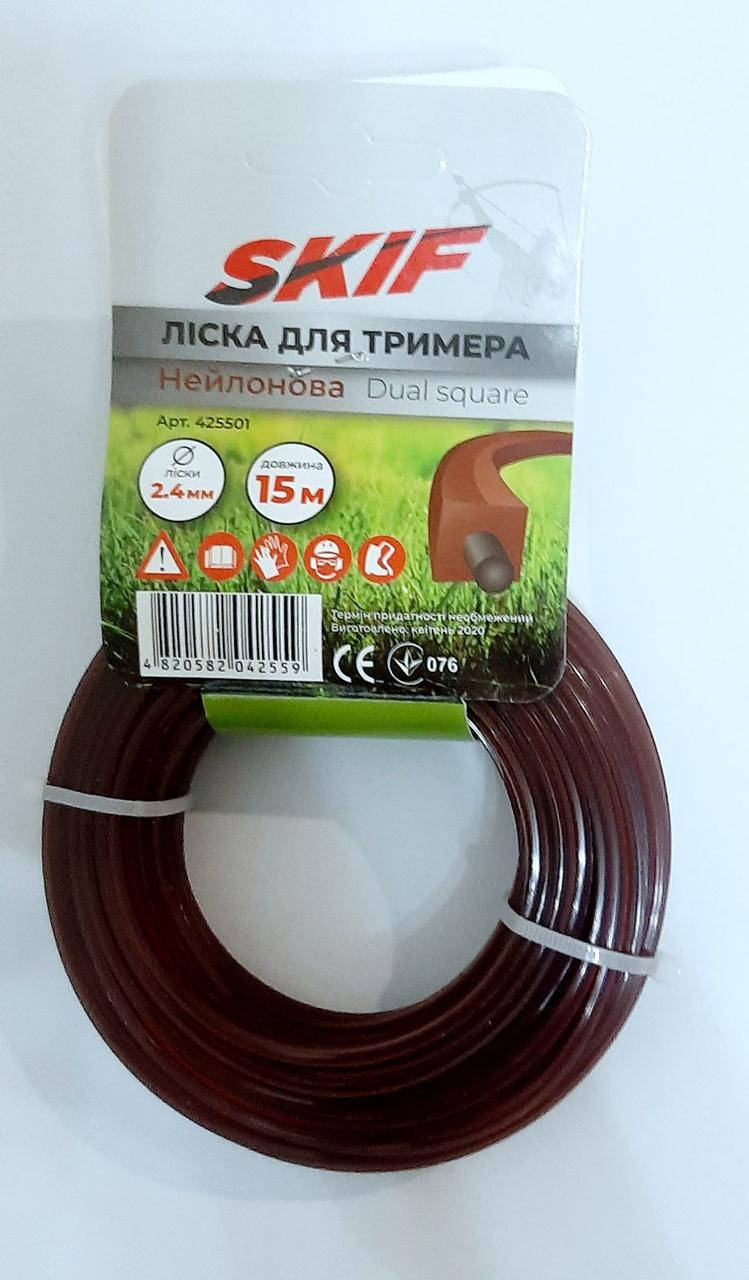 Леска для бензокосы Dual 2.4 мм 15 метров
Леска для бензокосы Dual 2.4 мм 15 метров