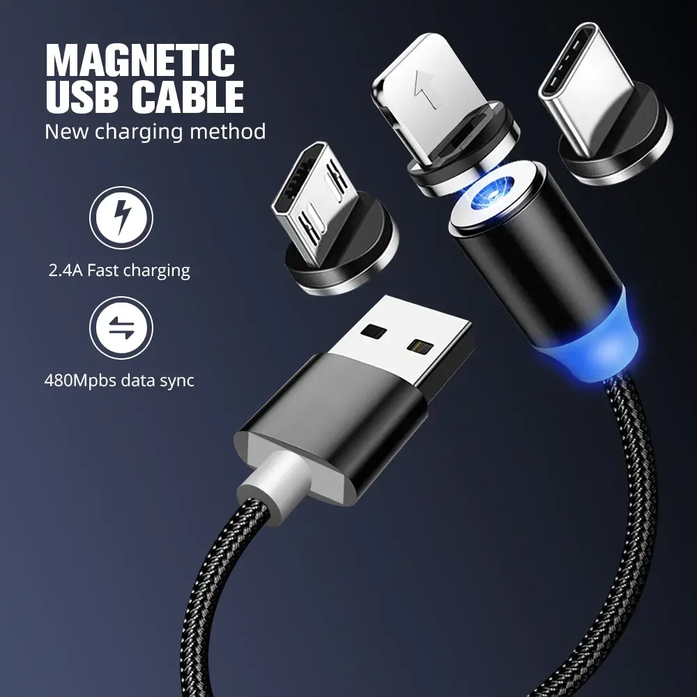 Зарядний магнітний шнур micro USB, шнур type C, lightning, iphone, ipad зарядка кабель с оплеткой
Зарядний магнітний шнур micro USB, шнур type C, lightning, iphone, ipad зарядка кабель с оплеткой