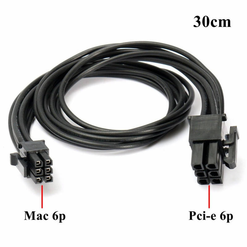 Кабель питания mini 6 pin(контактов) на 6 пин PCI-E для видеокарты Apple Mac IMAC Pro G5 37 см
Кабель питания mini 6 pin(контактов) на 6 пин PCI-E для видеокарты Apple Mac IMAC Pro G5 37 см