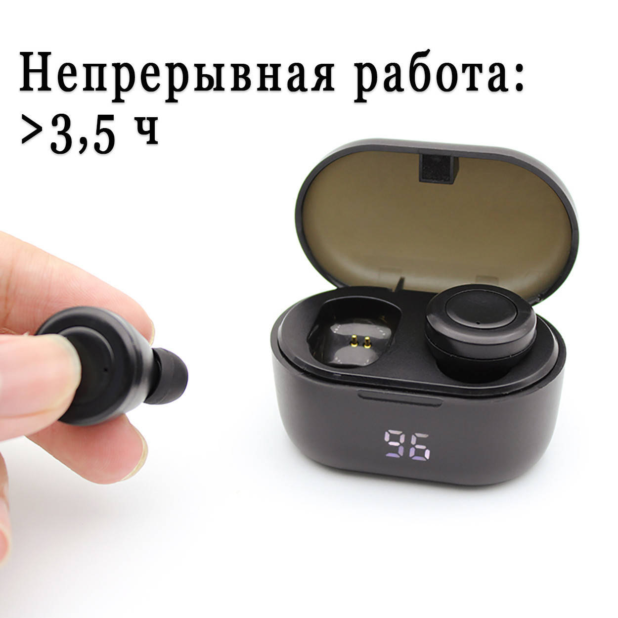 Беспроводные наушники Wi-pods A6S с индикацией заряда на кейсе улучшенная версия А6, Черный
Беспроводные наушники Wi-pods A6S с индикацией заряда на кейсе улучшенная версия А6, Черный