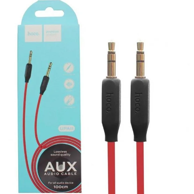 Кабель HOCO AUX CABLE UPA 11 | Аудио кабель mini Jack-Jack | Stereo AUX кабель 3.5mm на 3.5mm
Кабель HOCO AUX CABLE UPA 11 | Аудио кабель mini Jack-Jack | Stereo AUX кабель 3.5mm на 3.5mm