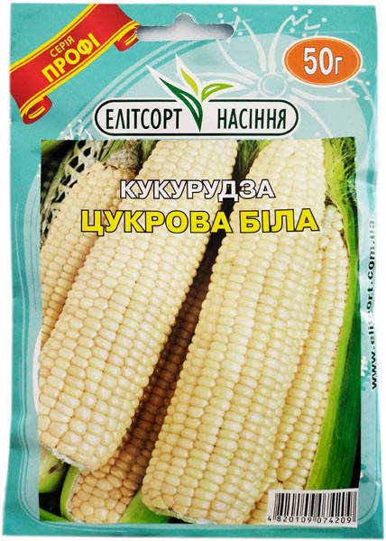Семена кукурузы Сахарной 50 г белая 
Семена кукурузы Сахарной 50 г белая
