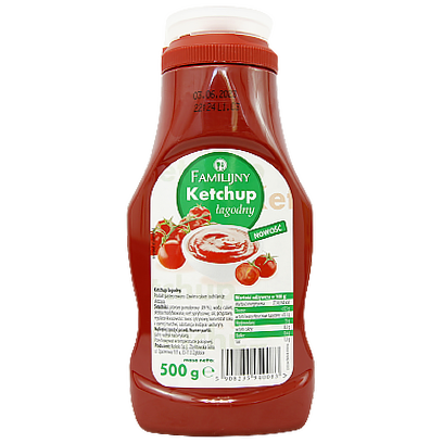 Кетчуп Фамільний томатний лагідний Familijny lagodny 500ml 12шт/ящ (Код : 00-00012270)
Кетчуп Фамільний томатний лагідний Familijny lagodny 500ml 12шт/ящ (Код : 00-00012270)