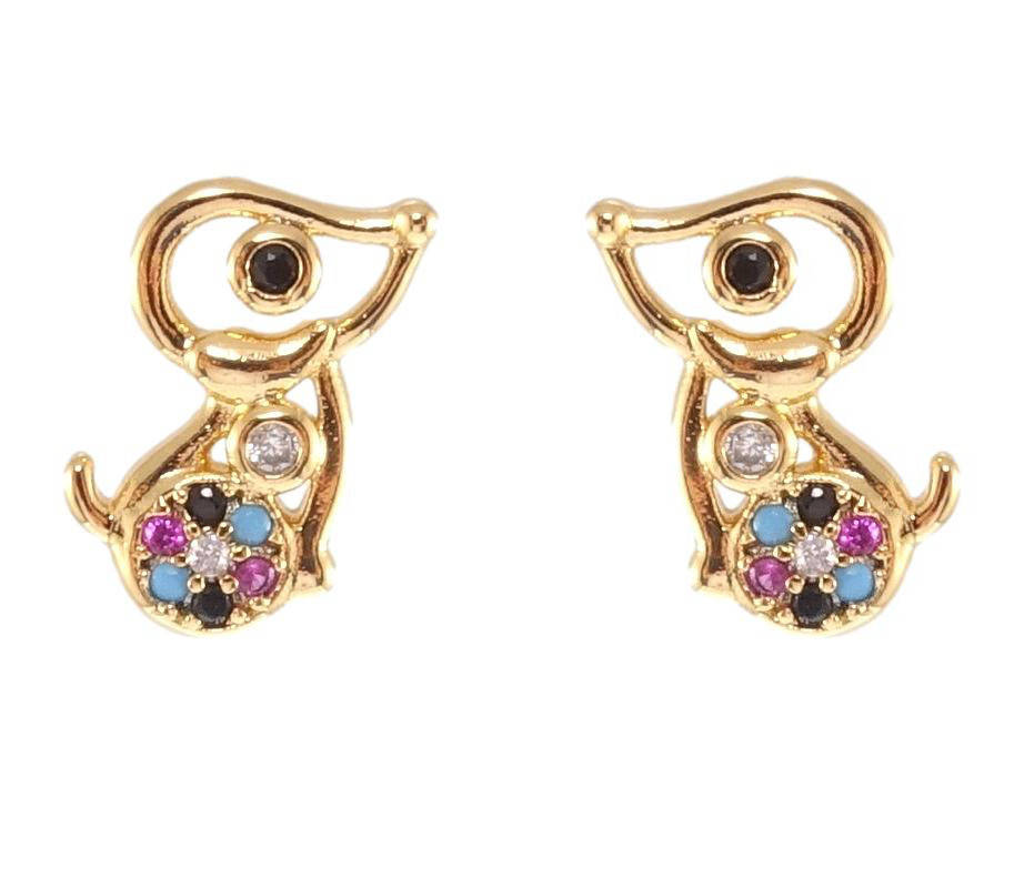 Серьги детские Xuping Позолота 18K гвоздики (пуссеты) "Собачки с разноцветными кристаллами"
Серьги детские Xuping Позолота 18K гвоздики (пуссеты) "Собачки с разноцветными кристаллами"