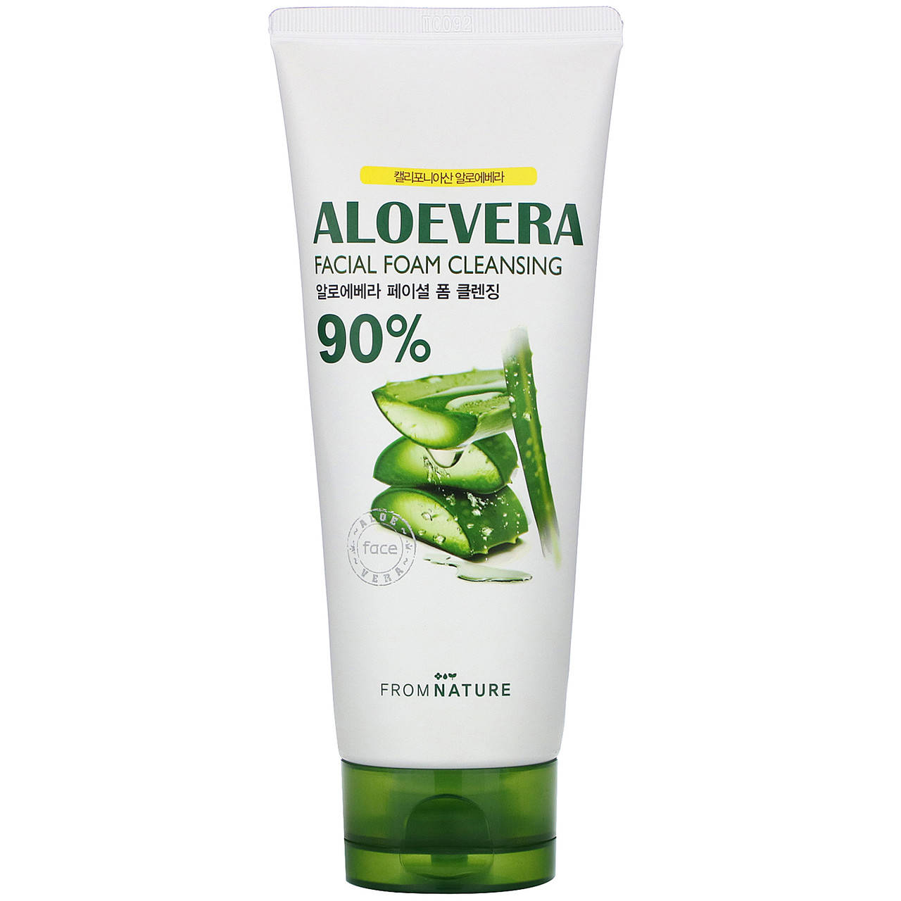 Очищающее средство для лица From Nature, Aloe Vera, 90%, Facial Foam Cleansing, 130 g - Оригинал
Очищающее средство для лица From Nature, Aloe Vera, 90%, Facial Foam Cleansing, 130 g - Оригинал