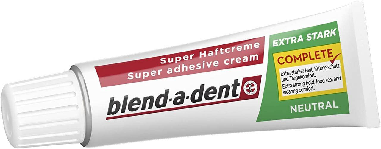 Фиксирующий крем Blend-a-dent Super-Haftcreme Complete extra stark -neutral для зубных протезов 40g
Фиксирующий крем Blend-a-dent Super-Haftcreme Complete extra stark -neutral для зубных протезов 40g