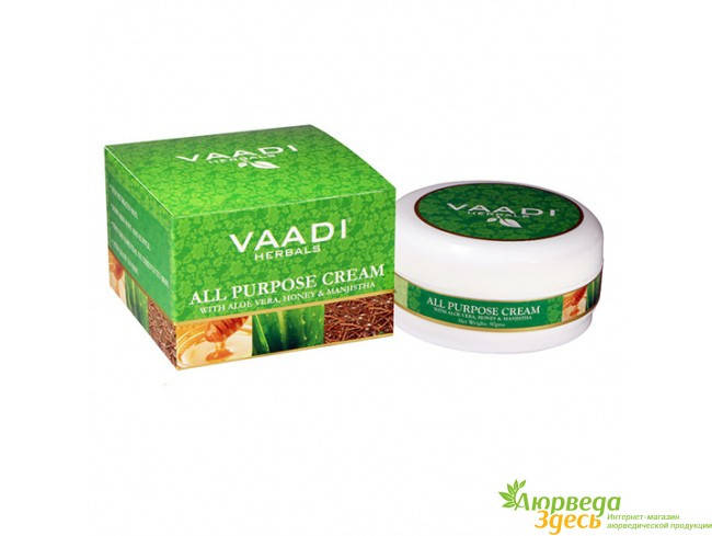 Крем универсальный с алоэ, мёдом и манжиштой 150г Ваади, Vaadi Herbals All Purpose Cream With Aloe Vera, Honey
Крем универсальный с алоэ, мёдом и манжиштой 150г Ваади, Vaadi Herbals All Purpose Cream With Aloe Vera, Honey