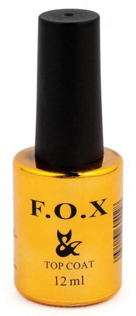 Топовое покрытие для гель-лака F.O.X Top Coat 12 мл
Топовое покрытие для гель-лака F.O.X Top Coat 12 мл