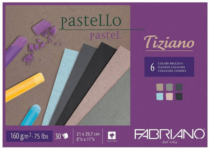 Альбом-склейка для пастели A4 Fabriano Tiziano 160г/м2 холодные цвета 30л (8001348156895)
Альбом-склейка для пастели A4 Fabriano Tiziano 160г/м2 холодные цвета 30л (8001348156895)