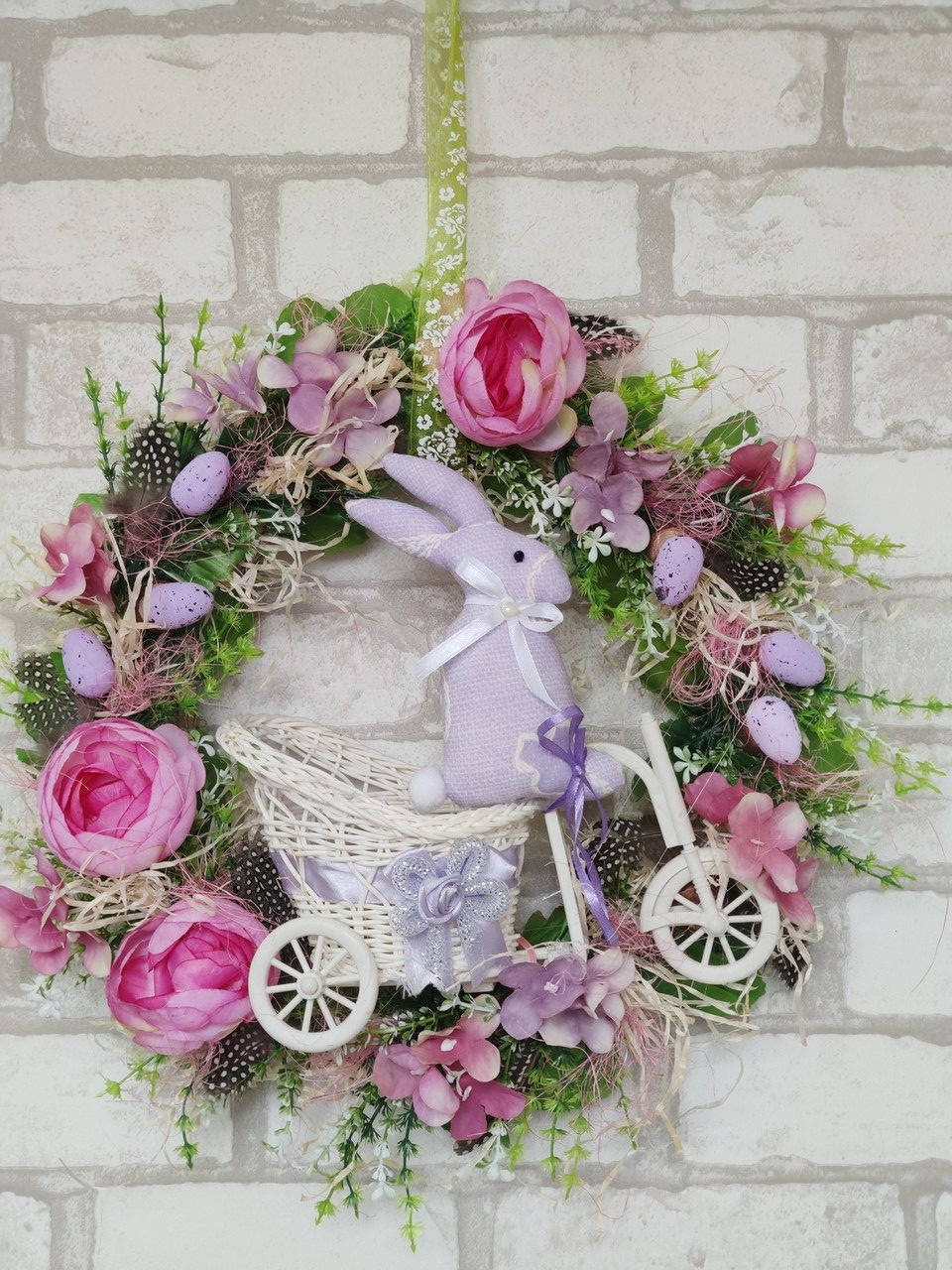 Венок Пасхальный с кроликом на велике, Д-38-40 см, 580 грн.
Венок Пасхальный с кроликом на велике, Д-38-40 см, 580 грн.