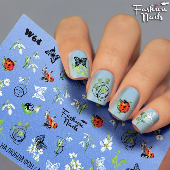 Слайдер-дизайн наклейки на ногти для маникюра водные Fashion Nails w64 весна бабочки цветы листья, Зелёный
Слайдер-дизайн наклейки на ногти для маникюра водные Fashion Nails w64 весна бабочки цветы листья, Зелёный