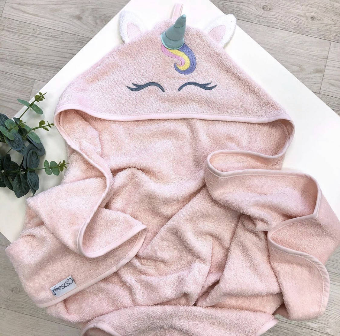 Детское полотенце уголок для купания Единорожка 
Детское полотенце уголок для купания Единорожка