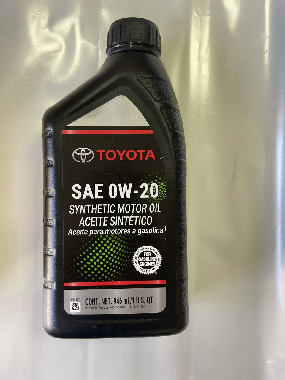 Моторное масло Toyota Synthetic Motor Oil SAE 0W-20 API SN ILSAC GF-5 (0,946 мл) USA 00279-0WQTE-6S
Моторное масло Toyota Synthetic Motor Oil SAE 0W-20 API SN ILSAC GF-5 (0,946 мл) USA 00279-0WQTE-6S
