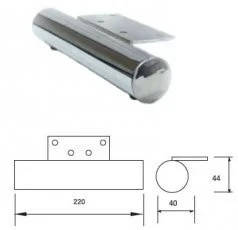 Ножка опора для дивана или шкафа LU-225 (высота 44мм)