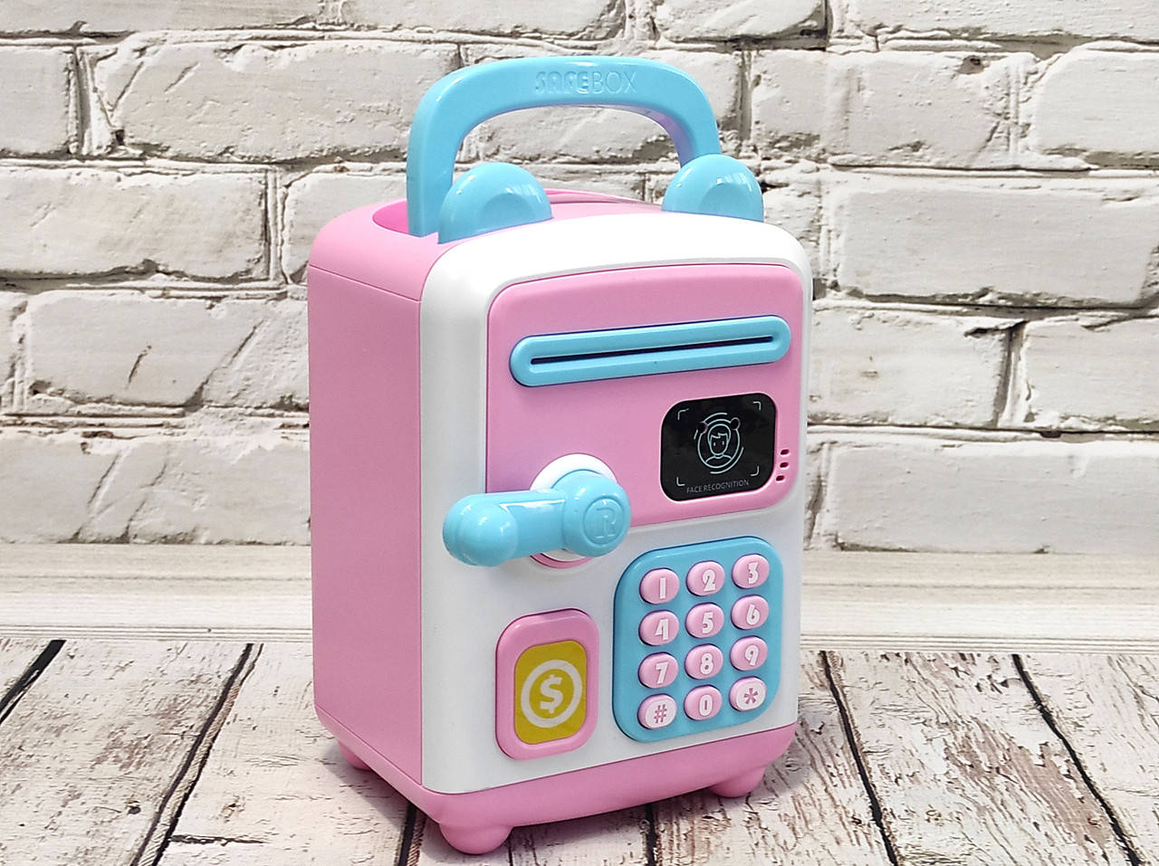 Электронная детская копилка-сейф с кодовым замком Face Recognition Money Box Розовая FS, Розовый
Электронная детская копилка-сейф с кодовым замком Face Recognition Money Box Розовая FS, Розовый