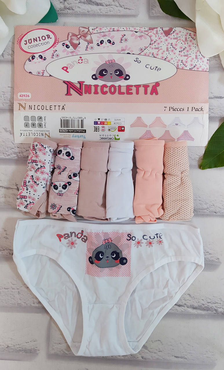 Набор детских трусиков 7-ка на 12-13 лет для девочки за 7 шт. Nicoletta Турция недельки, Разные цвета
Набор детских трусиков 7-ка на 12-13 лет для девочки за 7 шт. Nicoletta Турция недельки, Разные цвета