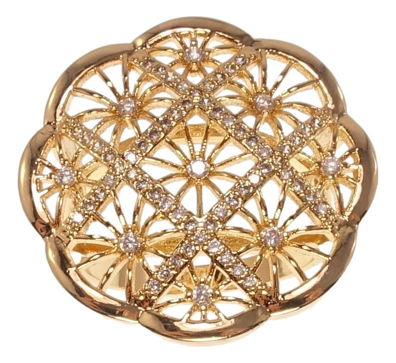 Кольцо Xuping Позолота 18K "Круглый Волнистый Купол Узор Лучики Декор Сеточка Цирконий" р.17,18.5
Кольцо Xuping Позолота 18K "Круглый Волнистый Купол Узор Лучики Декор Сеточка Цирконий" р.17,18.5