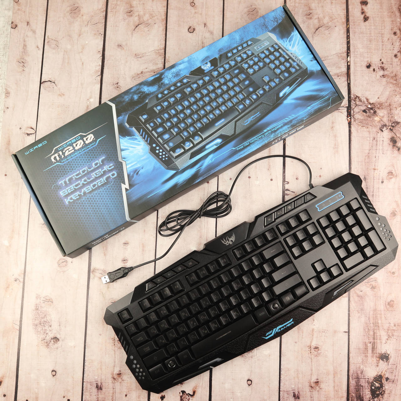 Профессиональная игровая USB клавиатура с 3-мя режимами подсветки KEYBOARD M200 (Фото Вживую), Черный
Профессиональная игровая USB клавиатура с 3-мя режимами подсветки KEYBOARD M200 (Фото Вживую), Черный