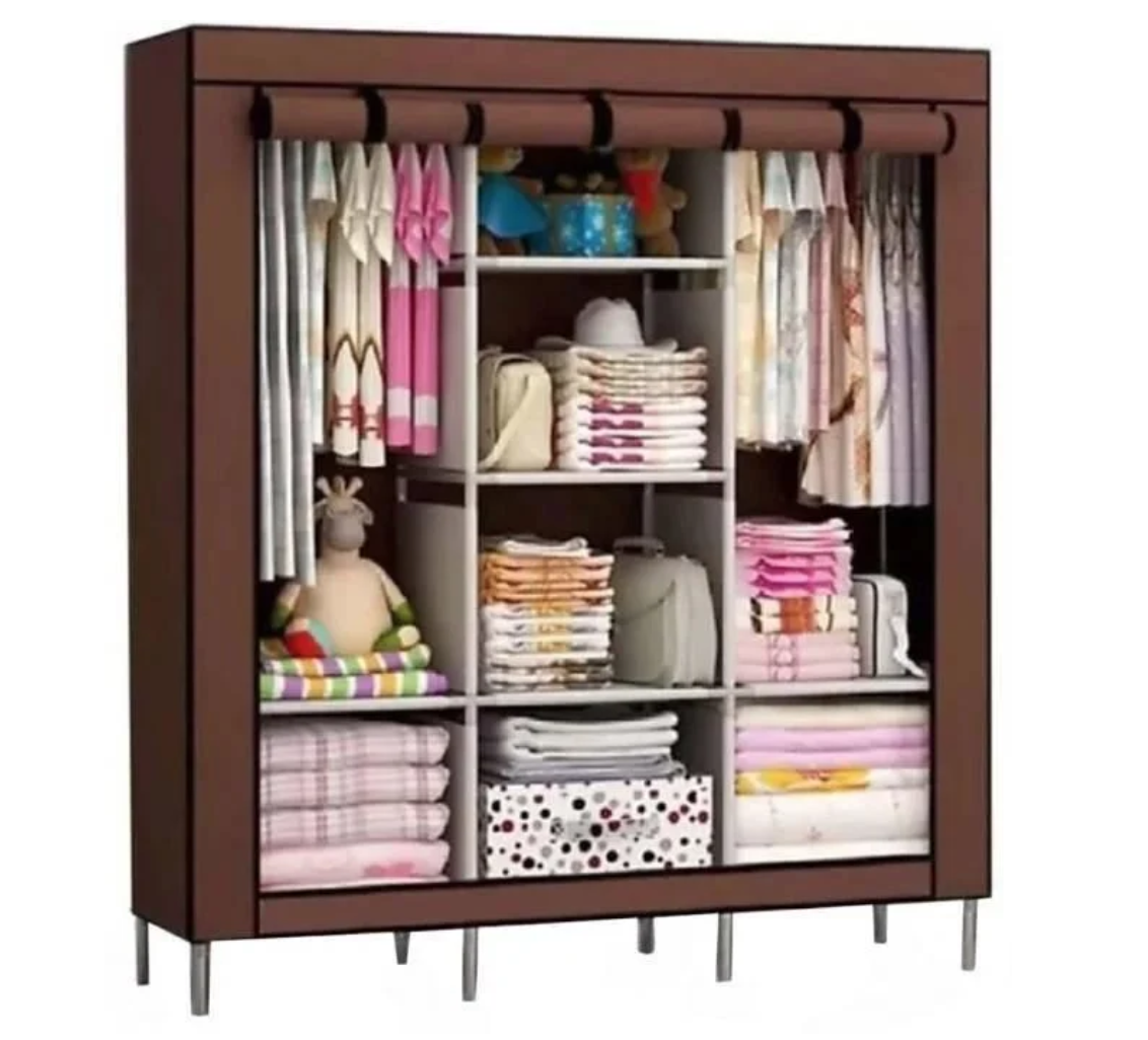 Портативный тканевой шкаф для одежды HCX Storage Wardrobe 88130 на три секции Коричневый
Портативный тканевой шкаф для одежды HCX Storage Wardrobe 88130 на три секции Коричневый