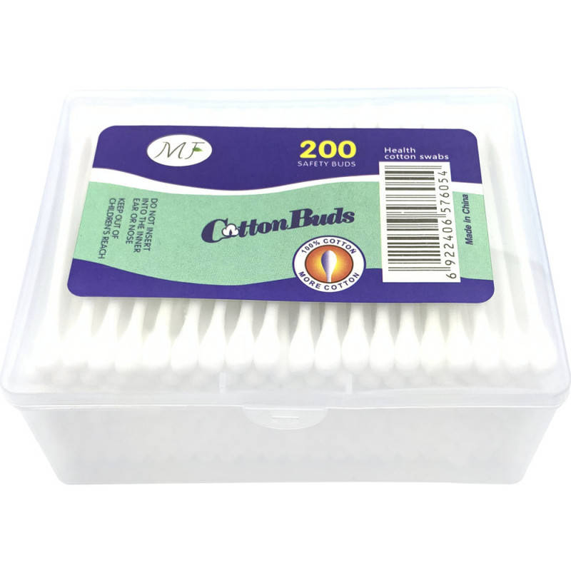Ватные палочки MF Cotton Buds, упаковка 200 шт.
Ватные палочки MF Cotton Buds, упаковка 200 шт.