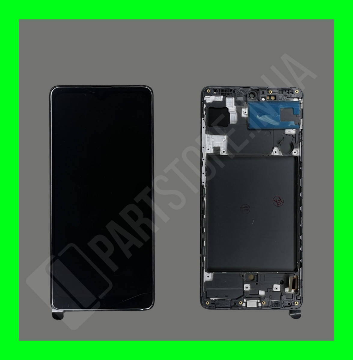 Дисплей модуль Samsung SM А715 OLED А71 Black 2020 в сборе с рамкой, Черный 
Дисплей модуль Samsung SM А715 OLED А71 Black 2020 в сборе с рамкой, Черный
