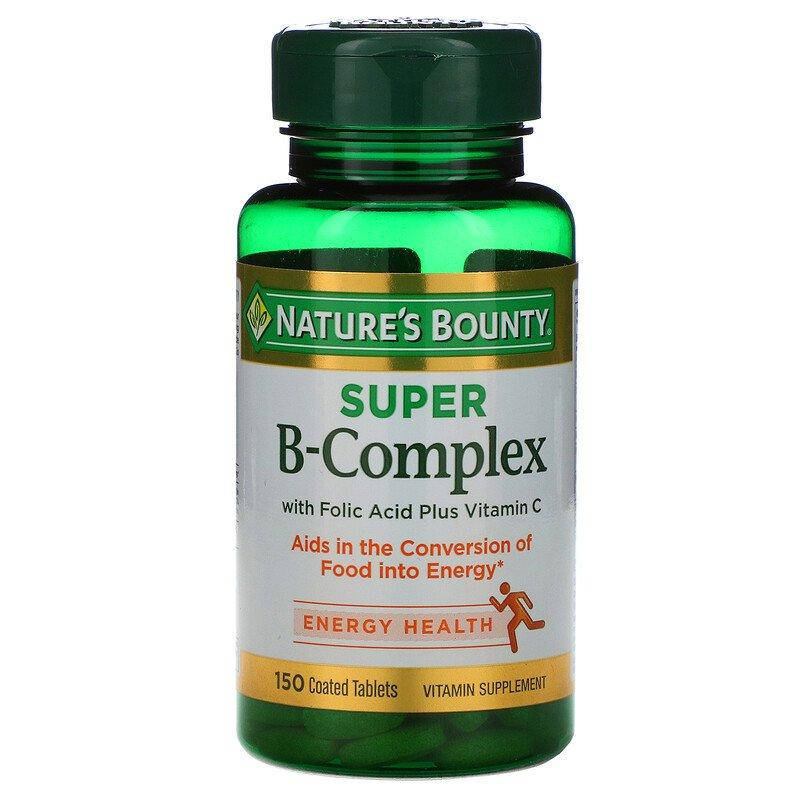 Nature's Bounty, Супер комплекс витаминов В с фолиевой кислотой и витамином С, 150 таблеток
Nature's Bounty, Супер комплекс витаминов В с фолиевой кислотой и витамином С, 150 таблеток