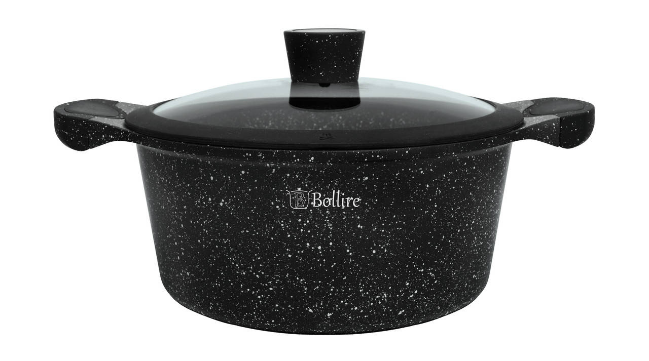 Кастрюля с антипригарным покрытием и крышкой Bollire Milano 20 см, 2.4 л (BR-1102), Черный
Кастрюля с антипригарным покрытием и крышкой Bollire Milano 20 см, 2.4 л (BR-1102), Черный