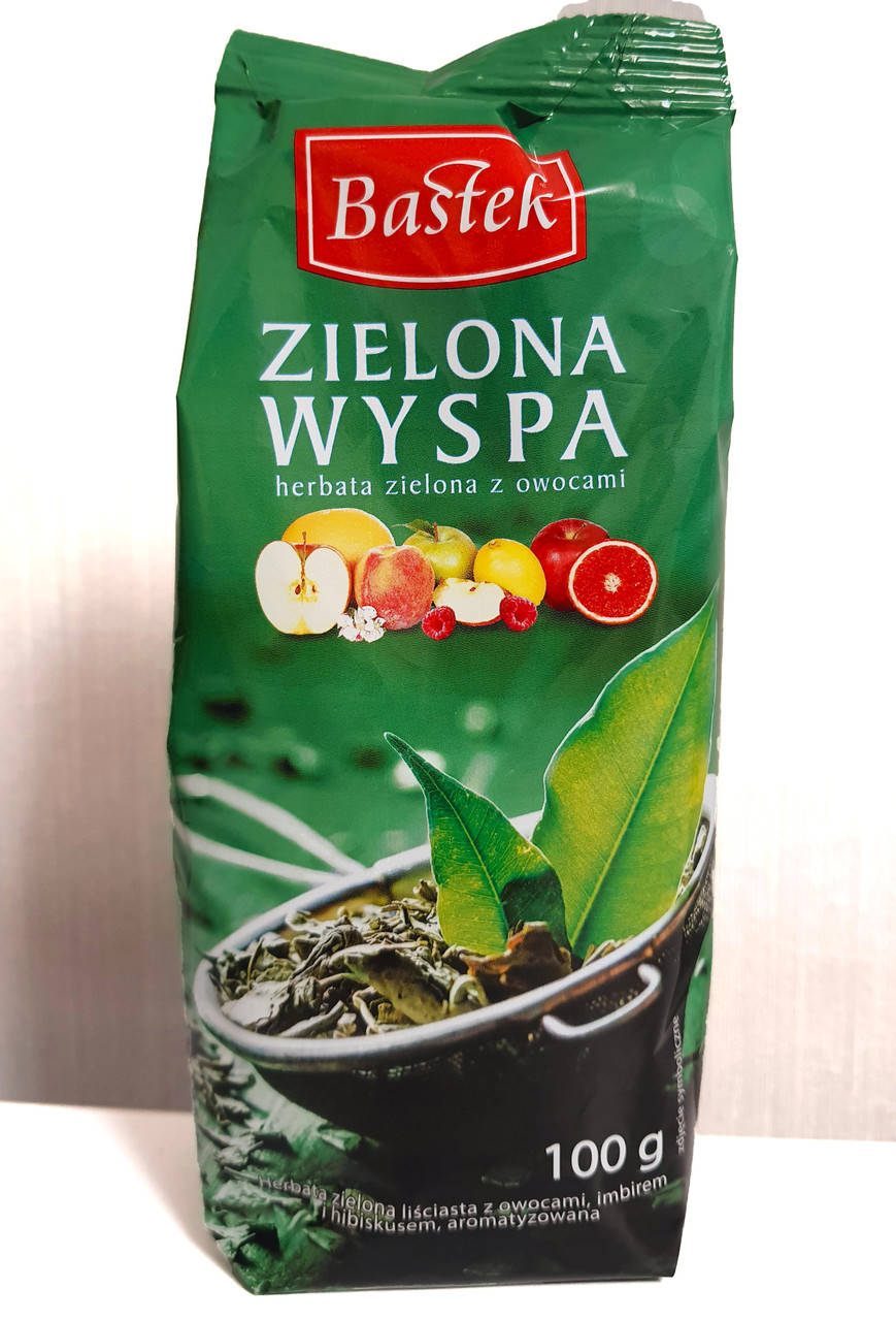 Чай "Bastek" Zielona Wyspa Зелёный Остров 100 г – (зелёный чай с кусочками фруктов и соцветиями)
Чай "Bastek" Zielona Wyspa Зелёный Остров 100 г – (зелёный чай с кусочками фруктов и соцветиями)