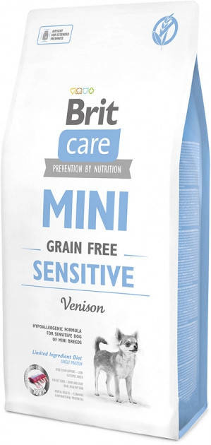 Brit Care Mini Sensitive GF 7 кг корм для взрослых собак малых пород с чувствительным пищеварением с олениной
Brit Care Mini Sensitive GF 7 кг корм для взрослых собак малых пород с чувствительным пищеварением с олениной