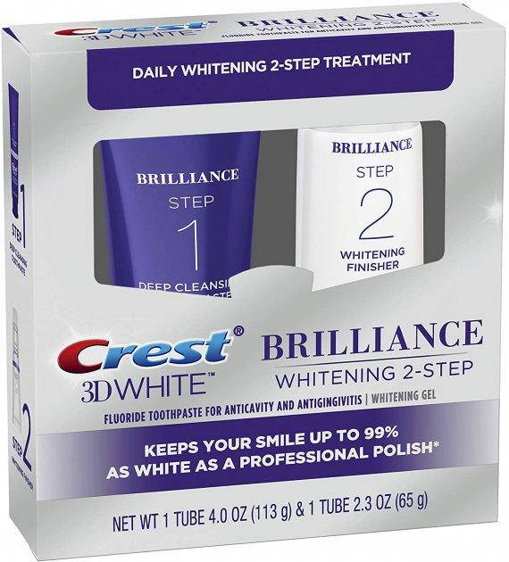Система отбеливания зубов Crest 3D White Brilliance Daily Cleansing Toothpaste and Whitening Gel System
Система отбеливания зубов Crest 3D White Brilliance Daily Cleansing Toothpaste and Whitening Gel System