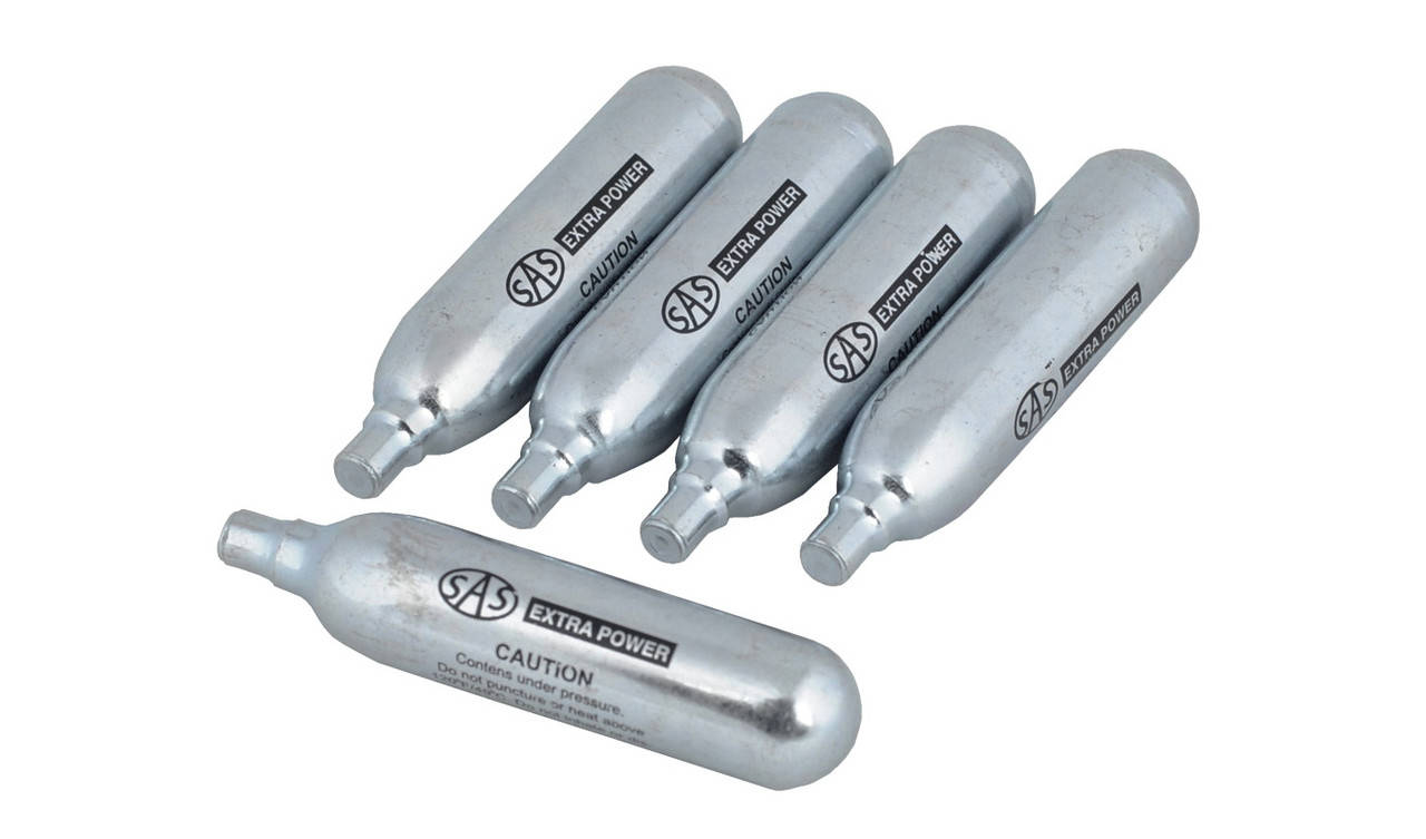 Баллончики CO2 для пневматического оружия 12 г SAS Extra power 5 шт
Баллончики CO2 для пневматического оружия 12 г SAS Extra power 5 шт