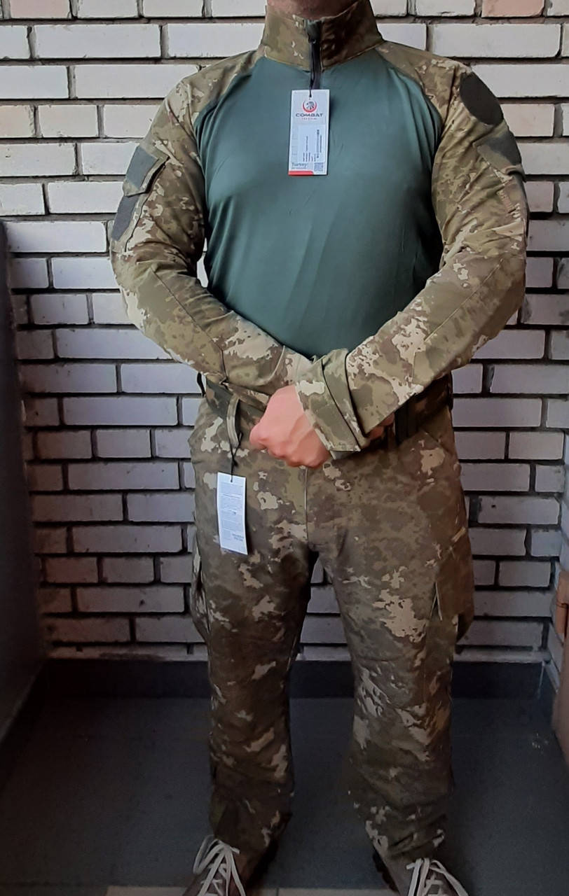 Комплект рубашка+штаны тактические хаки мультикам XL (52-54) Убакс Combat 
Комплект рубашка+штаны тактические хаки мультикам XL (52-54) Убакс Combat