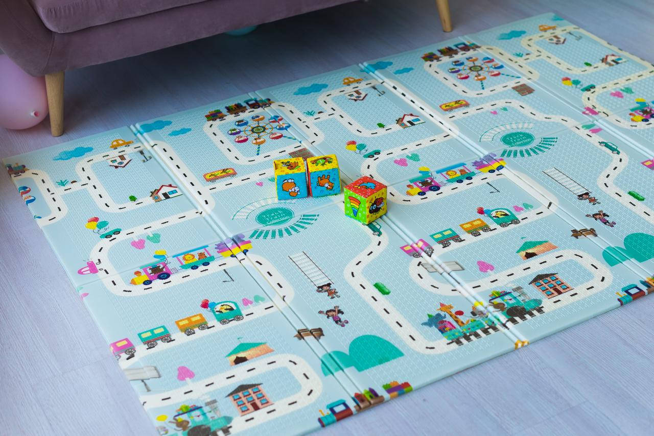 Коврик игровой детский 200х180см для ползания развивающий складной для детей с рождения двусторонний D-203
Коврик игровой детский 200х180см для ползания развивающий складной для детей с рождения двусторонний D-203