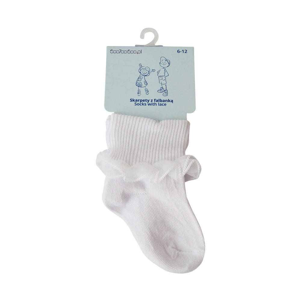 Шкарпетки дитячі з рюшами 6-12 місяців Yo! бавовняні, Белый
Шкарпетки дитячі з рюшами 6-12 місяців Yo! бавовняні, Белый