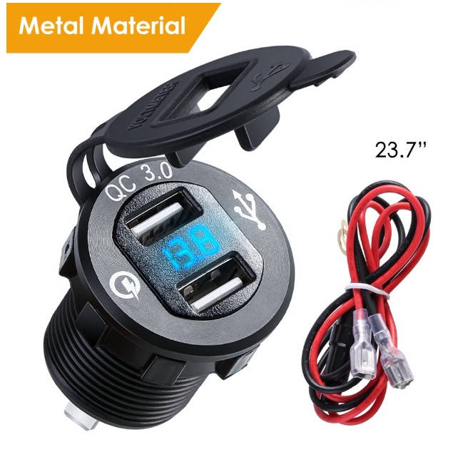 Автомобильное зарядное Quick Charge 3,0 на 2хUSB (12 V - 24 V) с ВОЛЬТМЕТРОМ ЧЕРНЫЙ / Корпус Металлический
Автомобильное зарядное Quick Charge 3,0 на 2хUSB (12 V - 24 V) с ВОЛЬТМЕТРОМ ЧЕРНЫЙ / Корпус Металлический