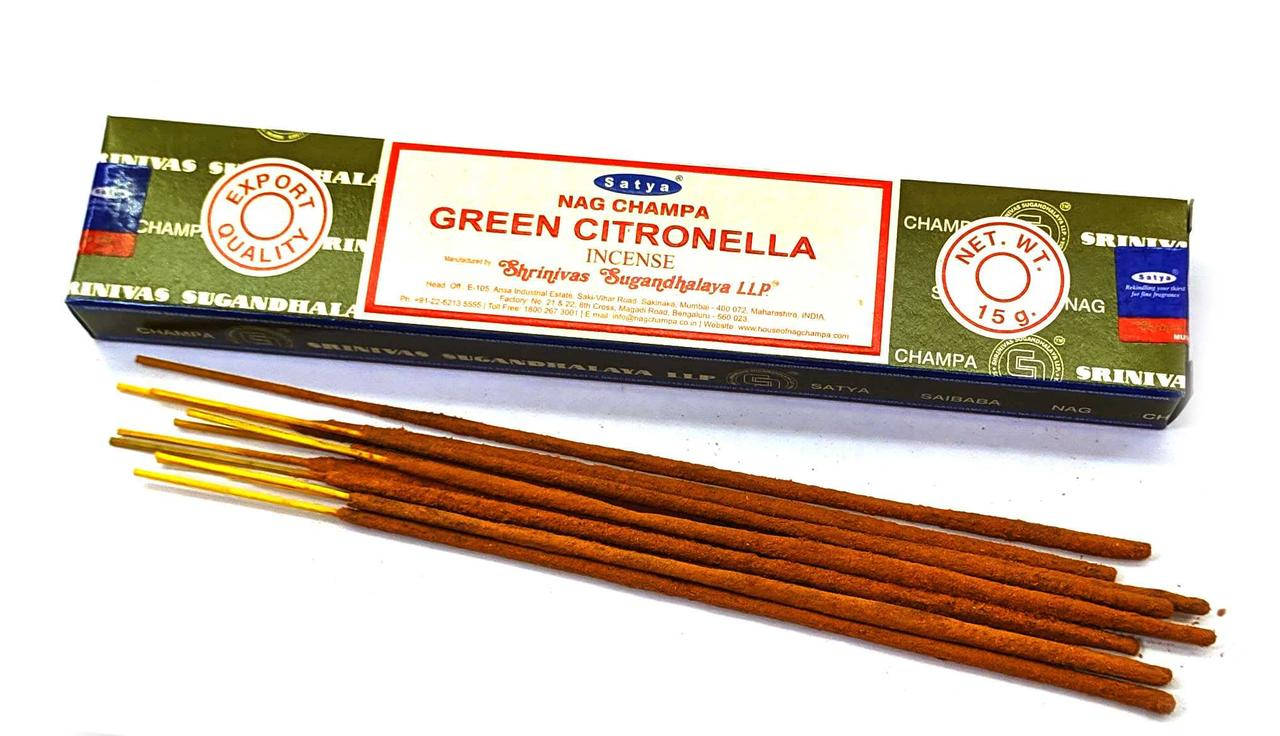 Благовония масала Green Citronella "Зеленая Цитронела", Satya, Индия 
Благовония масала Green Citronella "Зеленая Цитронела", Satya, Индия