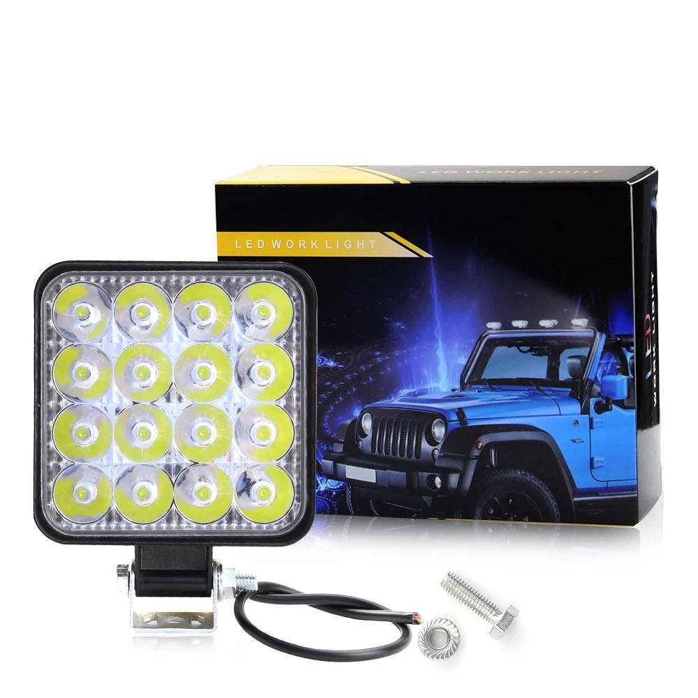 Комплект светодиодных фар 12-24V 48W 6000K (8,5х8,5см) LED (лэд) квадратные фары на авто, трактор, мото., Белый
Комплект светодиодных фар 12-24V 48W 6000K (8,5х8,5см) LED (лэд) квадратные фары на авто, трактор, мото., Белый