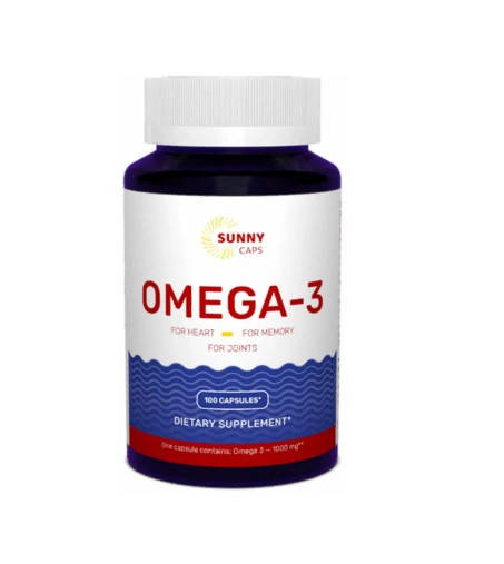 Омега-3, рыбий жир, Omega-3 Activ Powerfull, Sunny Caps, 1000 мг, 100 гелевых капсул (SUN-530661)
Омега-3, рыбий жир, Omega-3 Activ Powerfull, Sunny Caps, 1000 мг, 100 гелевых капсул (SUN-530661)